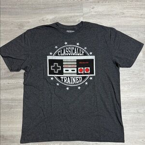 Nintendo Gray Classically Trained Tee